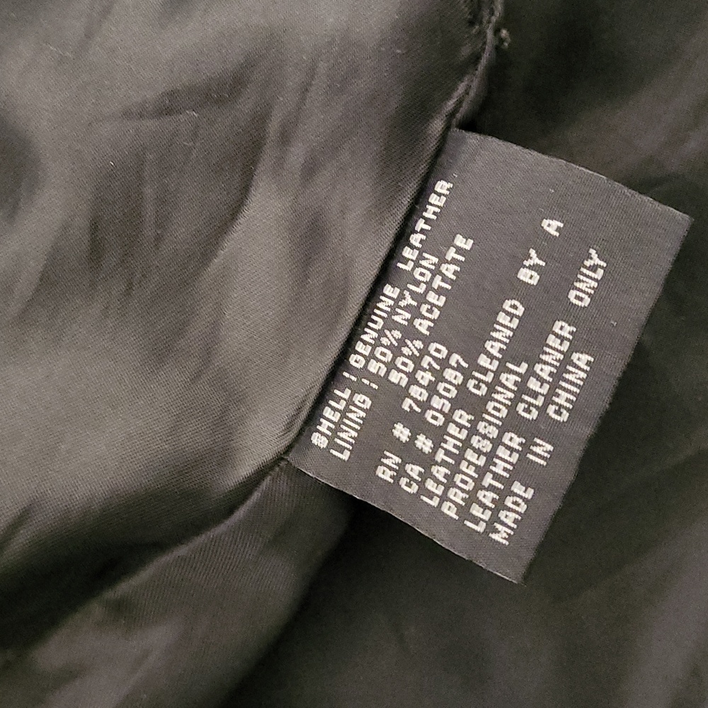 Kenneth Cole Xl Black Leather Jacket - Picture 12 of 14